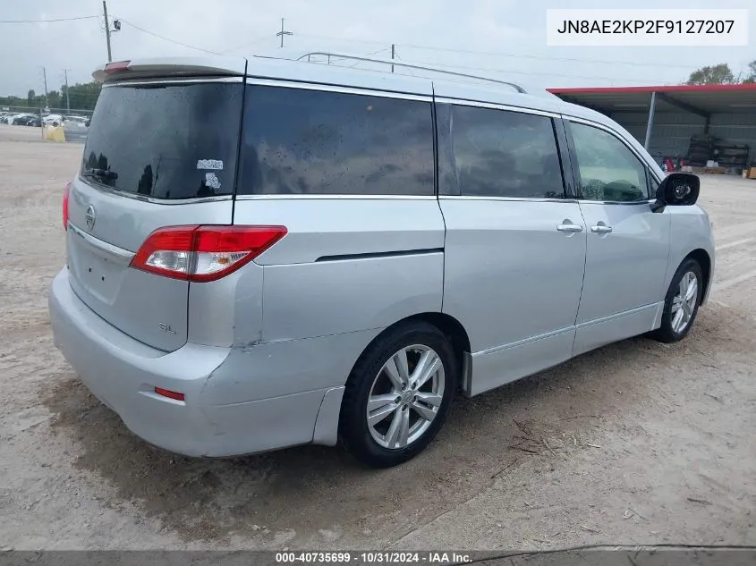 2015 Nissan Quest Sl VIN: JN8AE2KP2F9127207 Lot: 40735699