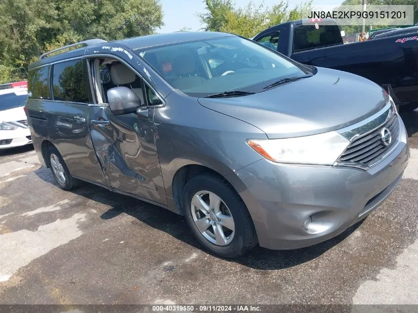 JN8AE2KP9G9151201 2016 Nissan Quest Platinum/S/Sl/Sv