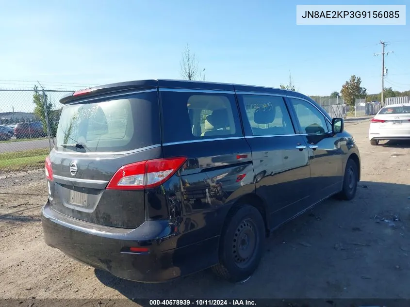 JN8AE2KP3G9156085 2016 Nissan Quest Platinum/S/Sl/Sv