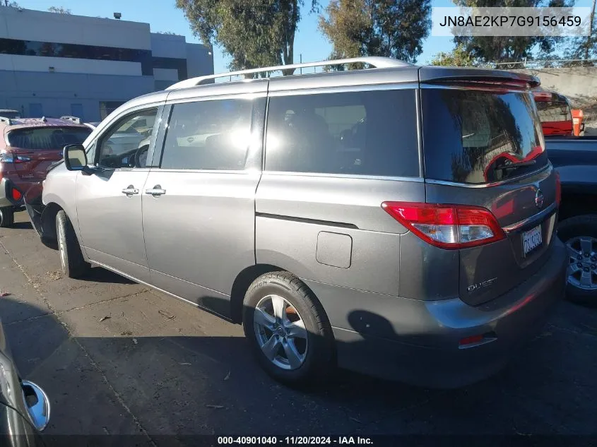 2016 Nissan Quest Platinum/S/Sl/Sv VIN: JN8AE2KP7G9156459 Lot: 40901040