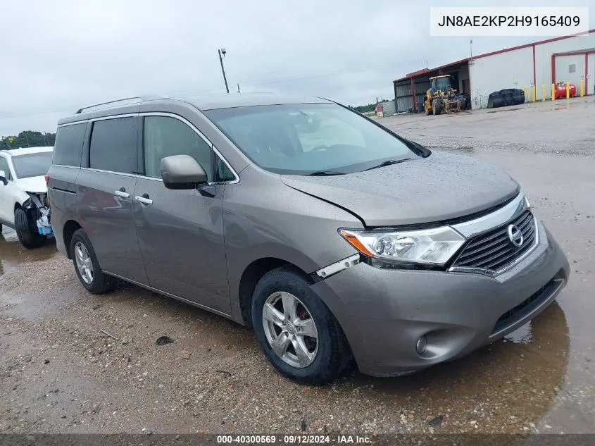 2017 Nissan Quest Sv VIN: JN8AE2KP2H9165409 Lot: 40300569