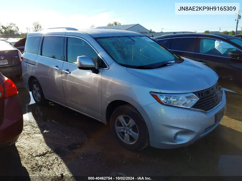 2017 Nissan Quest Sv VIN: JN8AE2KP9H9165309 Lot: 40462754