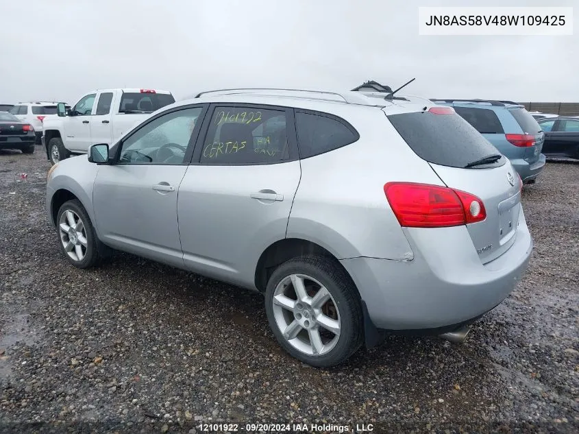 JN8AS58V48W109425 2008 Nissan Rogue S/Sl