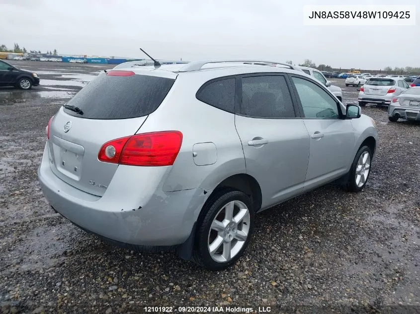 2008 Nissan Rogue S/Sl VIN: JN8AS58V48W109425 Lot: 12101922