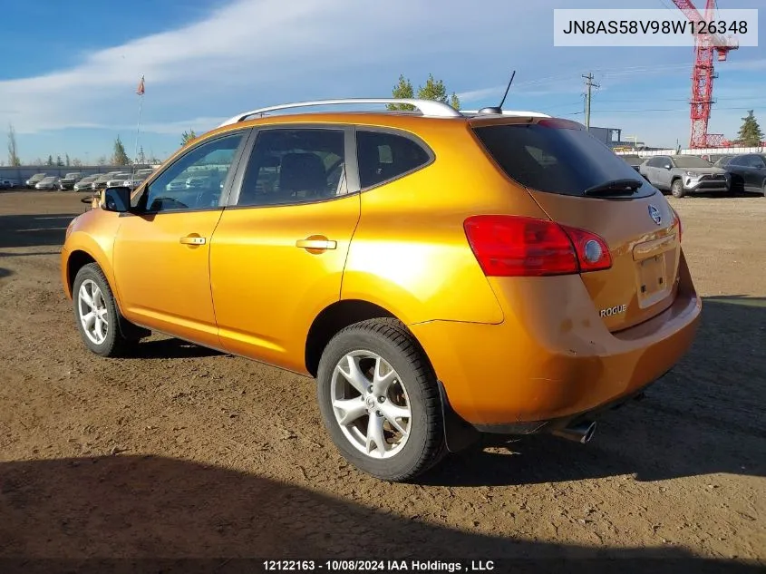 JN8AS58V98W126348 2008 Nissan Rogue S/Sl