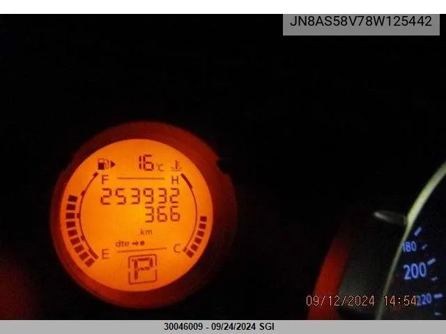 JN8AS58V78W125442 2008 Nissan Rogue S/Sl