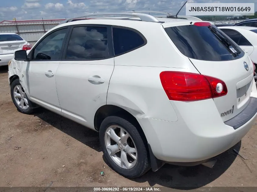 JN8AS58T18W016649 2008 Nissan Rogue Sl