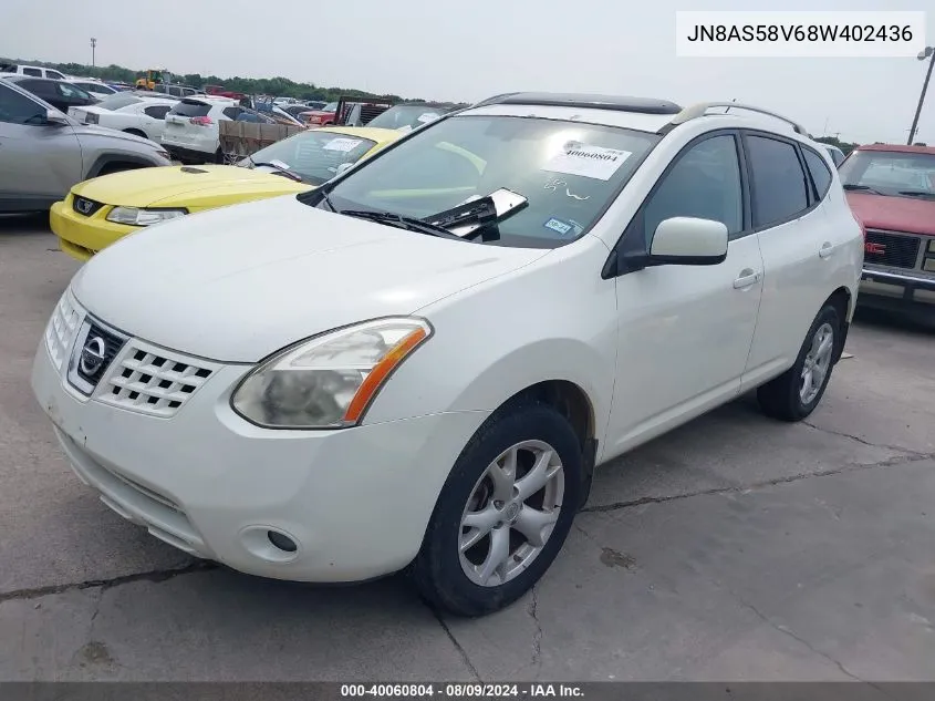 JN8AS58V68W402436 2008 Nissan Rogue Sl