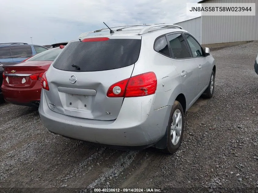 JN8AS58T58W023944 2008 Nissan Rogue Sl