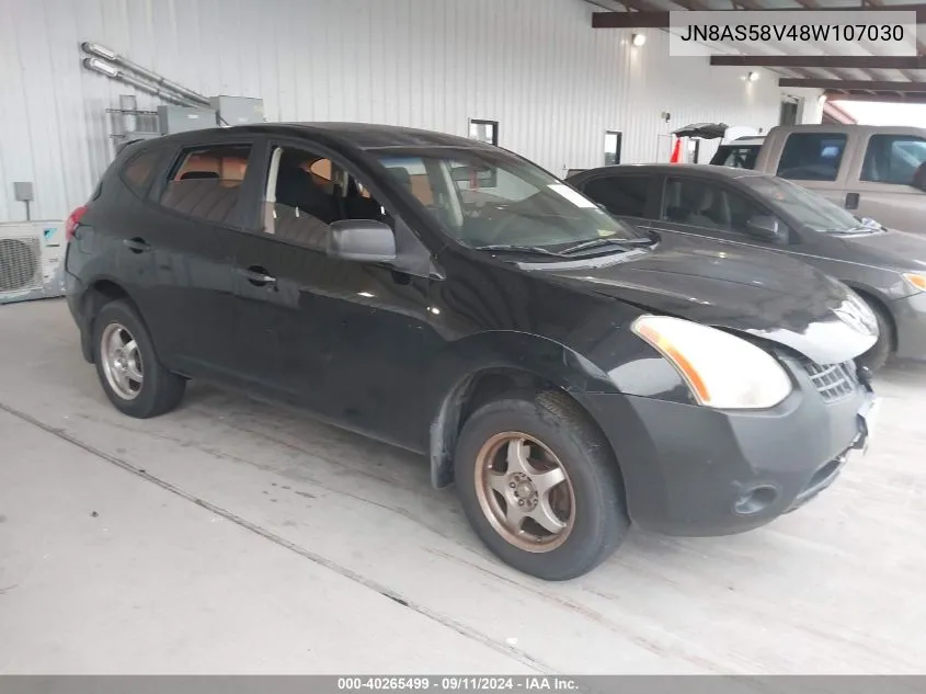 2008 Nissan Rogue S/Sl VIN: JN8AS58V48W107030 Lot: 40265499