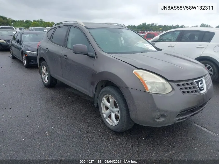 2008 Nissan Rogue S/Sl VIN: JN8AS58V58W132311 Lot: 40271188