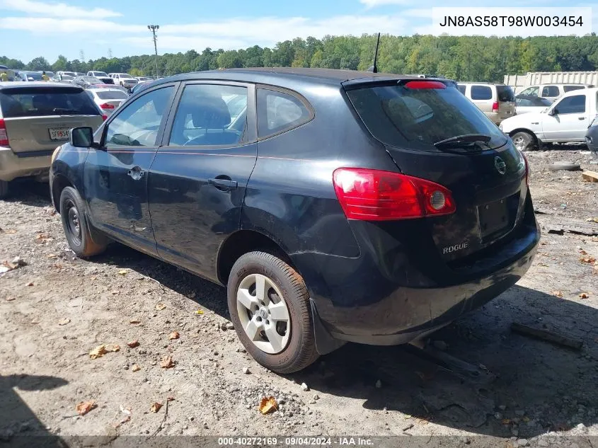 JN8AS58T98W003454 2008 Nissan Rogue S