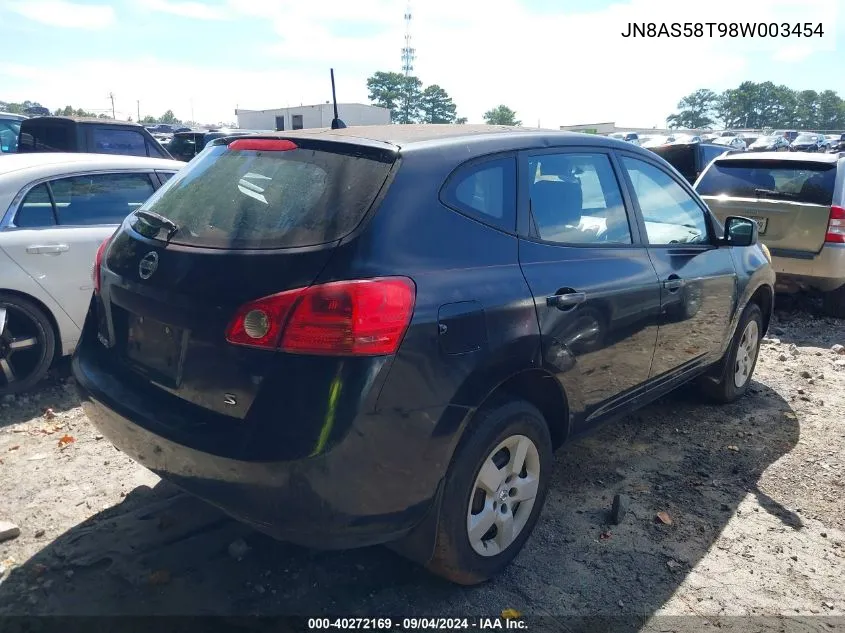 2008 Nissan Rogue S VIN: JN8AS58T98W003454 Lot: 40272169