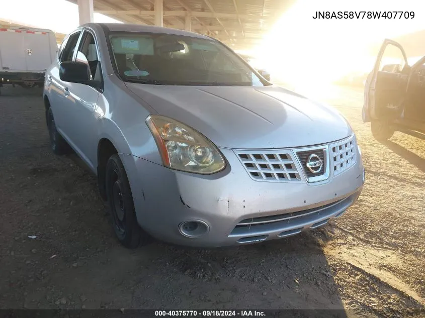 JN8AS58V78W407709 2008 Nissan Rogue S