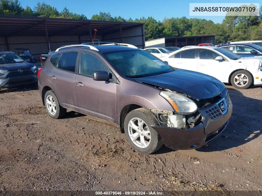 2008 Nissan Rogue Sl VIN: JN8AS58T08W307109 Lot: 40379546