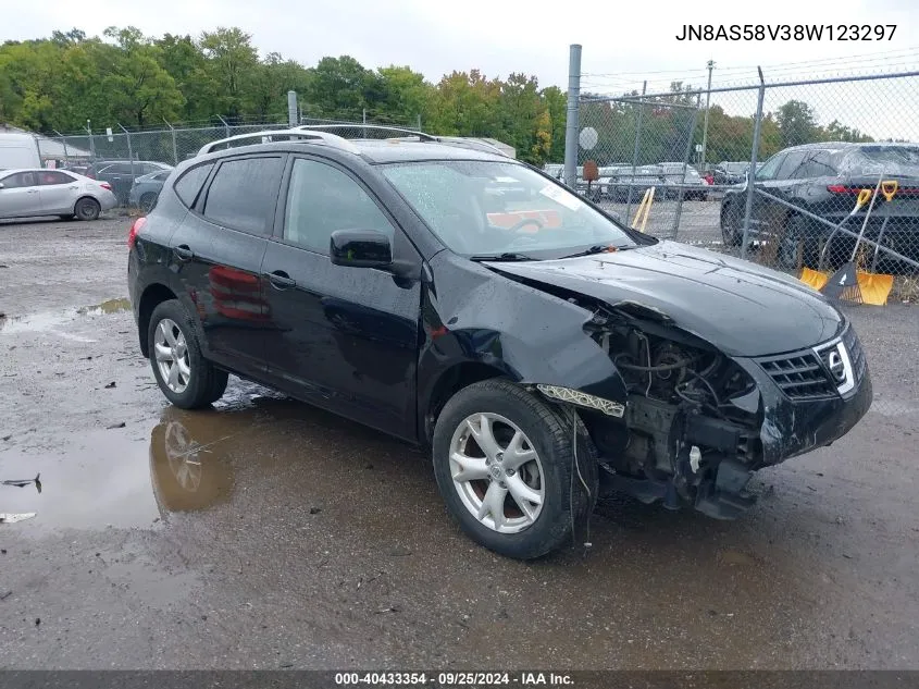 2008 Nissan Rogue Sl VIN: JN8AS58V38W123297 Lot: 40433354