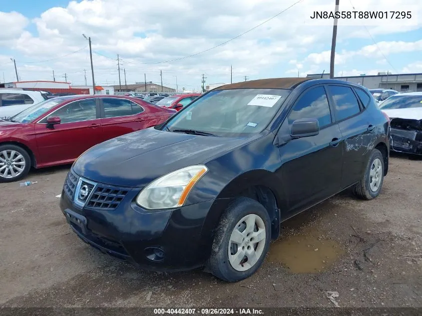 2008 Nissan Rogue S/Sl VIN: JN8AS58T88W017295 Lot: 40442407