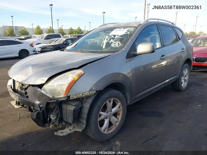 JN8AS58T88W002361 2008 Nissan Rogue S/Sl