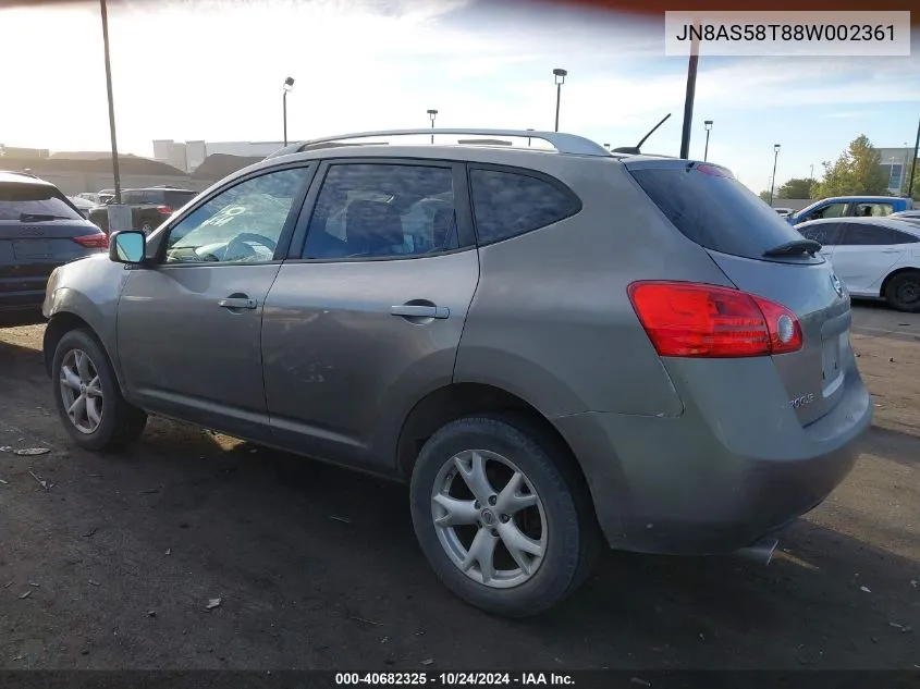 JN8AS58T88W002361 2008 Nissan Rogue S/Sl