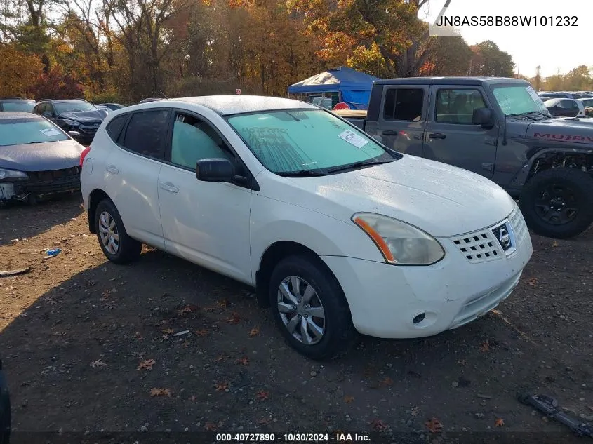 2008 Nissan Rogue VIN: JN8AS58B88W101232 Lot: 40727890