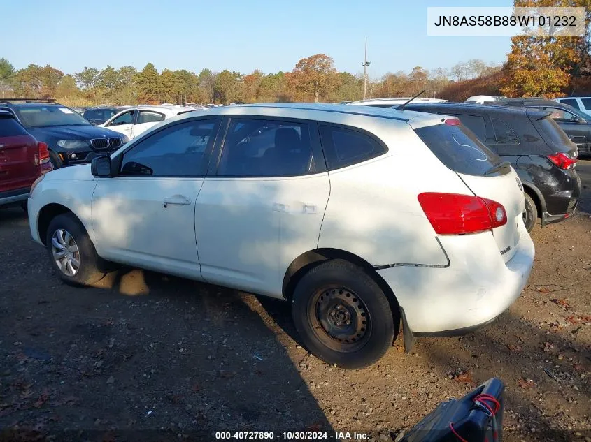 2008 Nissan Rogue VIN: JN8AS58B88W101232 Lot: 40727890