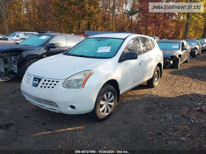 2008 Nissan Rogue VIN: JN8AS58B88W101232 Lot: 40727890