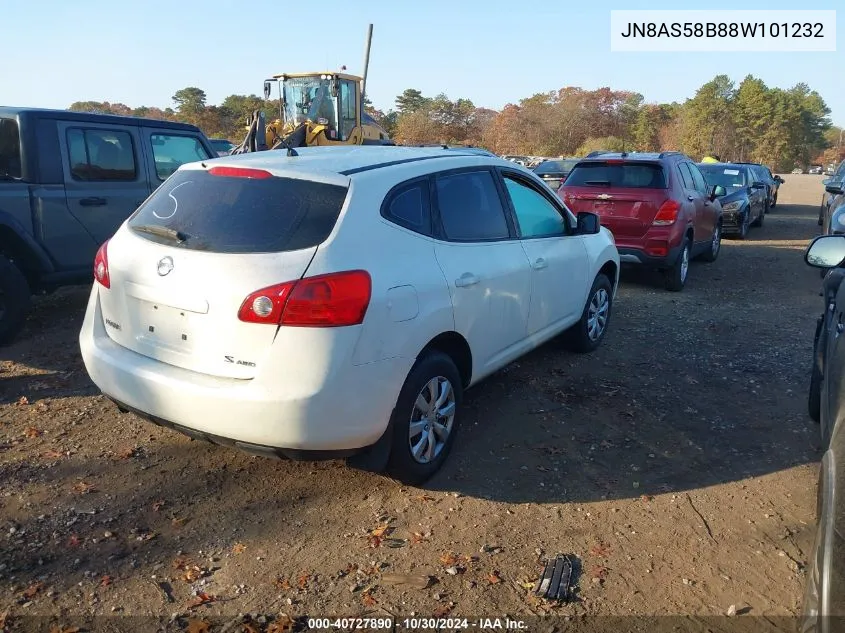 2008 Nissan Rogue VIN: JN8AS58B88W101232 Lot: 40727890