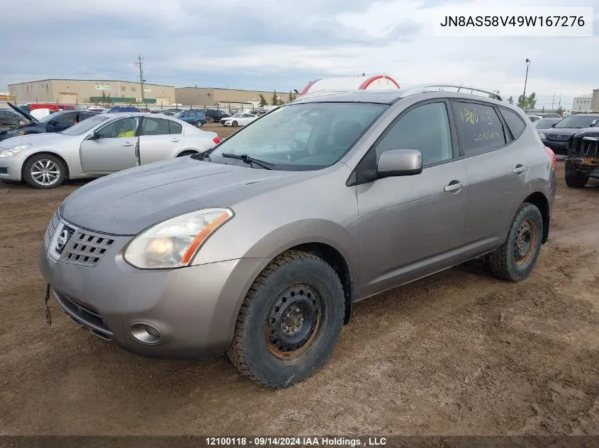 2009 Nissan Rogue S/Sl VIN: JN8AS58V49W167276 Lot: 12100118