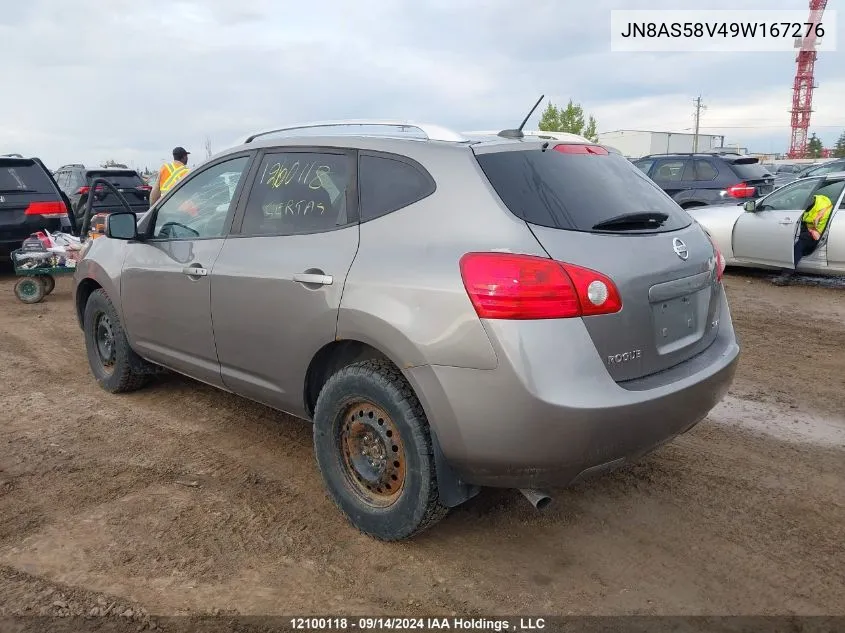 2009 Nissan Rogue S/Sl VIN: JN8AS58V49W167276 Lot: 12100118