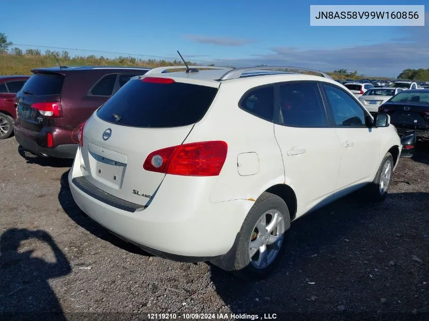 2009 Nissan Rogue S/Sl VIN: JN8AS58V99W160856 Lot: 12119210