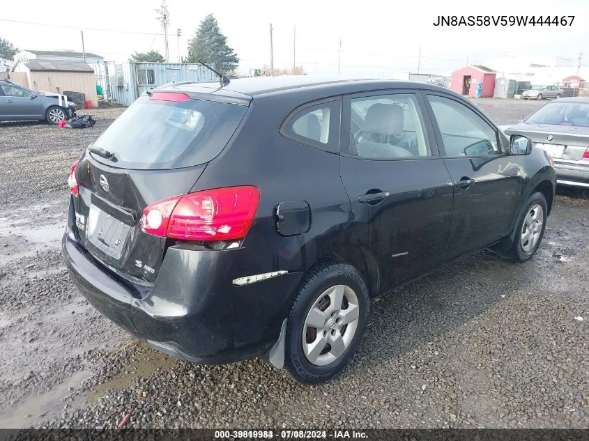 2009 Nissan Rogue S VIN: JN8AS58V59W444467 Lot: 39819984