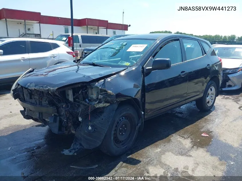 2009 Nissan Rogue S VIN: JN8AS58VX9W441273 Lot: 39882342