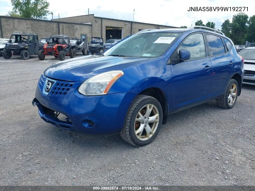 JN8AS58V99W192271 2009 Nissan Rogue Sl