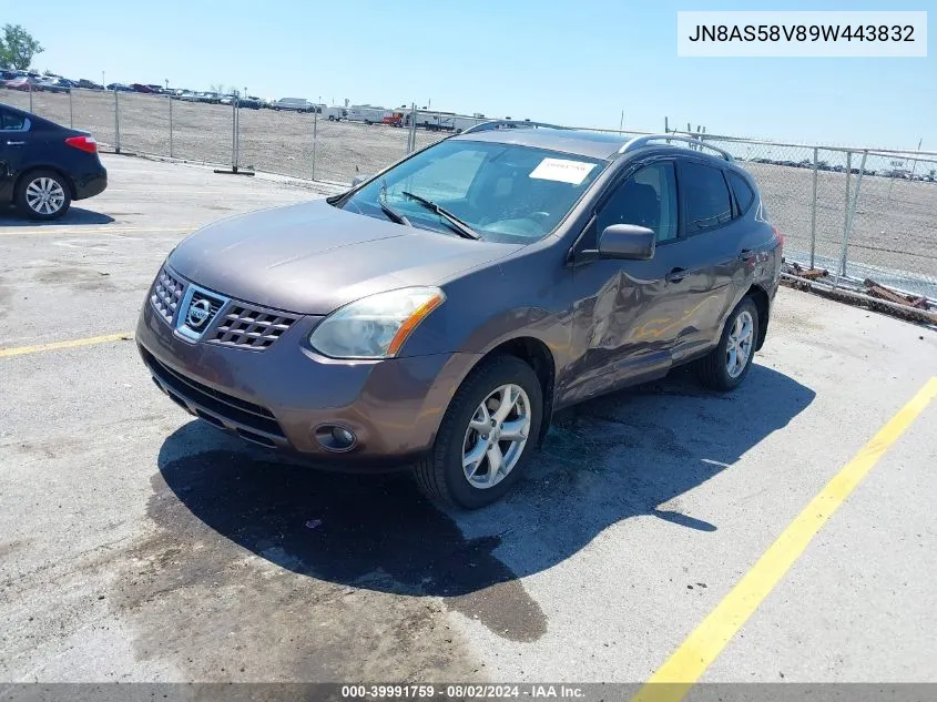 2009 Nissan Rogue Sl VIN: JN8AS58V89W443832 Lot: 39991759