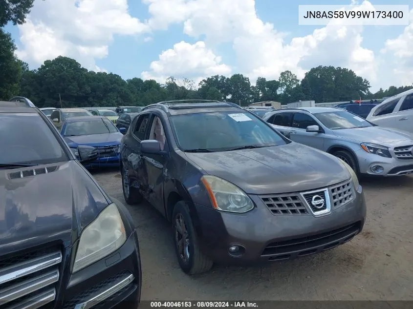 2009 Nissan Rogue Sl VIN: JN8AS58V99W173400 Lot: 40046153