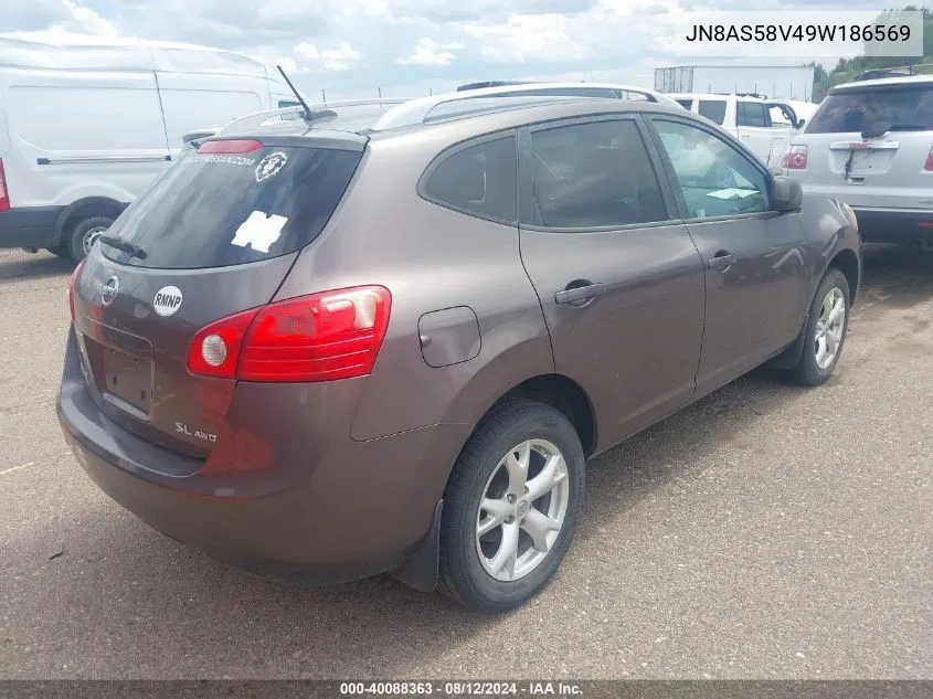 JN8AS58V49W186569 2009 Nissan Rogue Sl