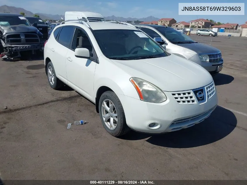 2009 Nissan Rogue Sl VIN: JN8AS58T69W329603 Lot: 40111229