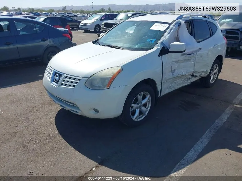 2009 Nissan Rogue Sl VIN: JN8AS58T69W329603 Lot: 40111229