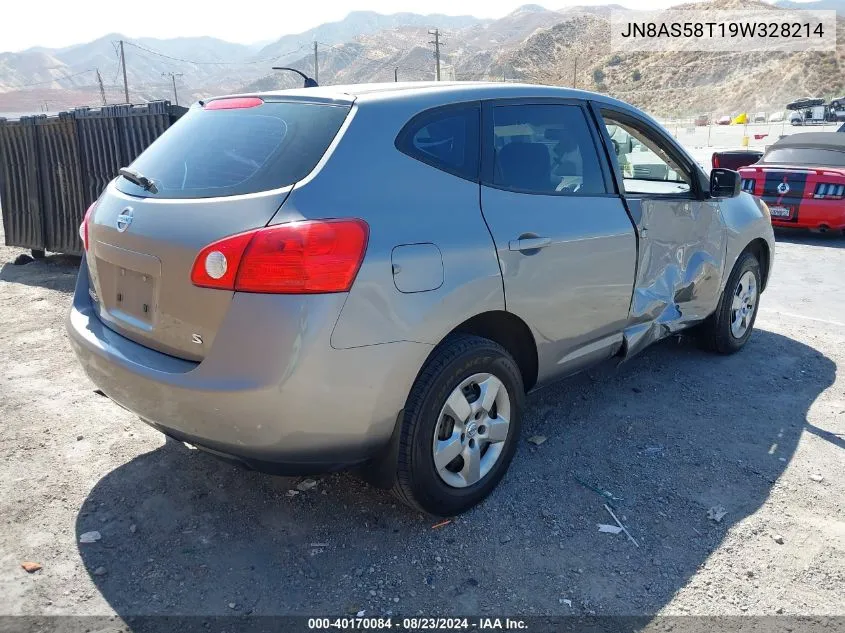 2009 Nissan Rogue S VIN: JN8AS58T19W328214 Lot: 40170084