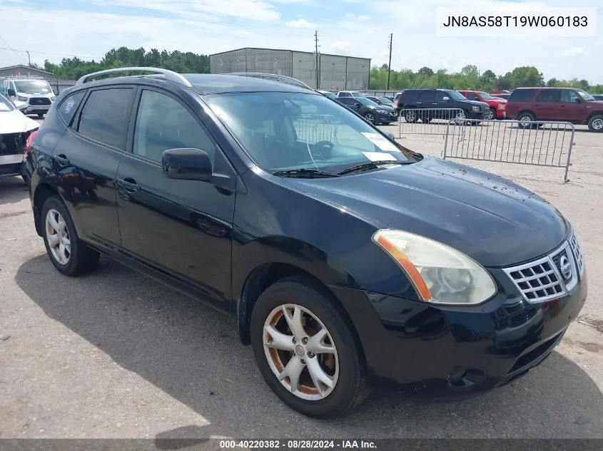 2009 Nissan Rogue Sl VIN: JN8AS58T19W060183 Lot: 40220382