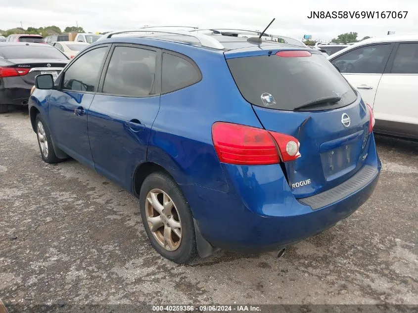 2009 Nissan Rogue S/Sl VIN: JN8AS58V69W167067 Lot: 40259356