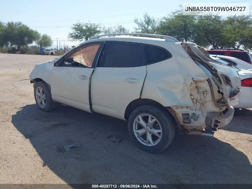 2009 Nissan Rogue Sl VIN: JN8AS58T09W046727 Lot: 40287712