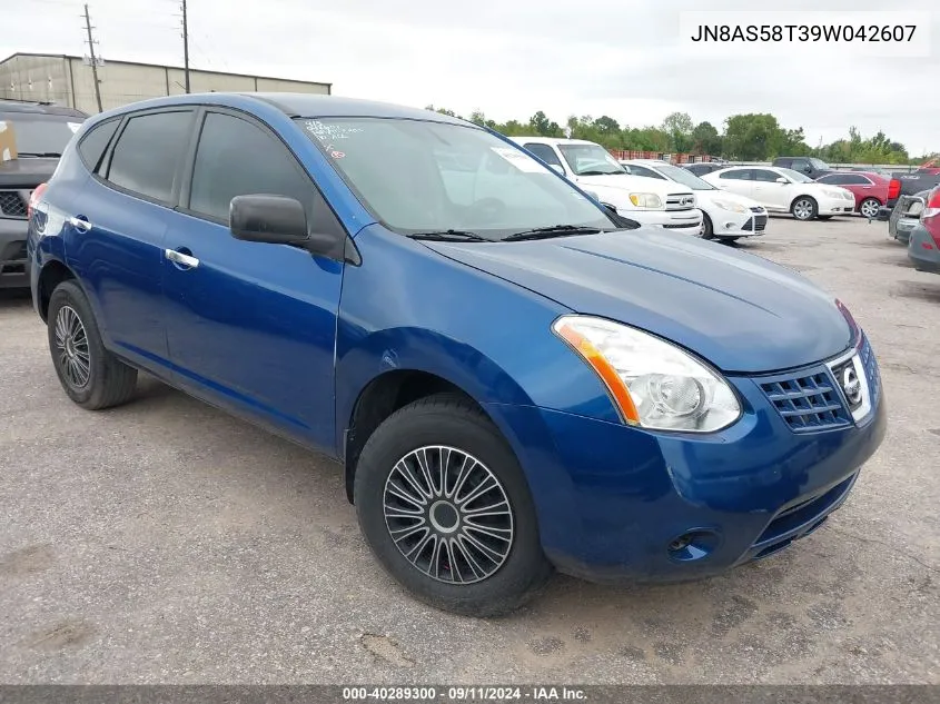 2009 Nissan Rogue S VIN: JN8AS58T39W042607 Lot: 40289300