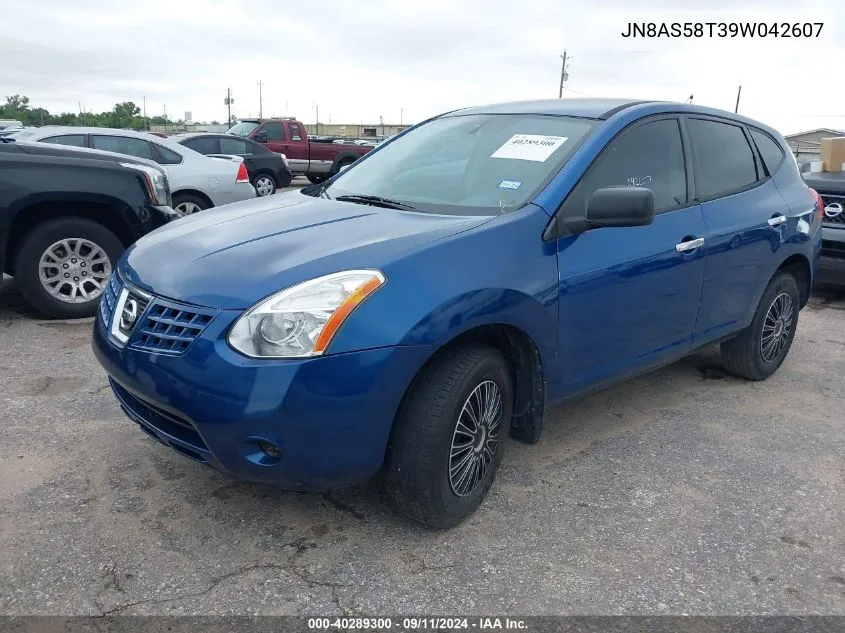 2009 Nissan Rogue S VIN: JN8AS58T39W042607 Lot: 40289300