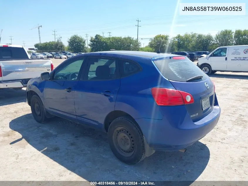 2009 Nissan Rogue S VIN: JN8AS58T39W060525 Lot: 40318456