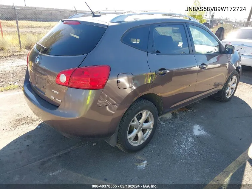 JN8AS58V89W172724 2009 Nissan Rogue Sl