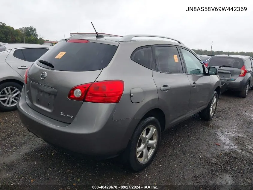 2009 Nissan Rogue Sl VIN: JN8AS58V69W442369 Lot: 40429678