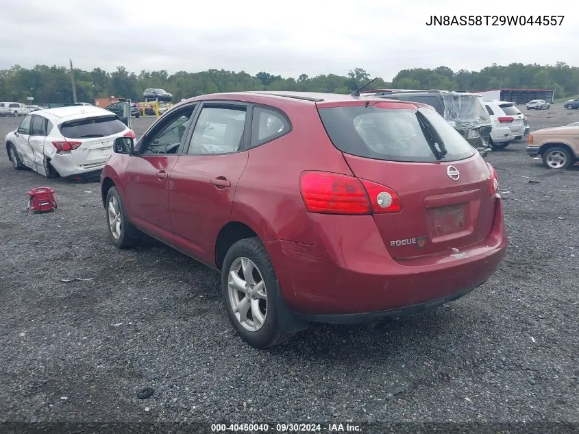 2009 Nissan Rogue S VIN: JN8AS58T29W044557 Lot: 40450040