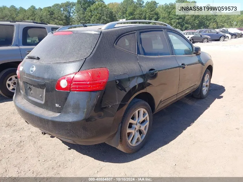 2009 Nissan Rogue Sl VIN: JN8AS58T99W059573 Lot: 40554807