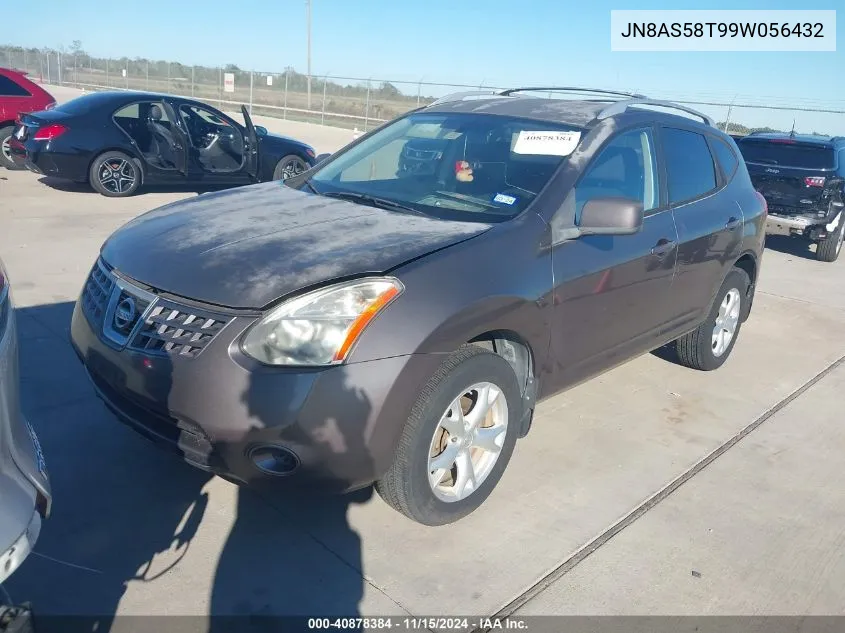 2009 Nissan Rogue Sl VIN: JN8AS58T99W056432 Lot: 40878384